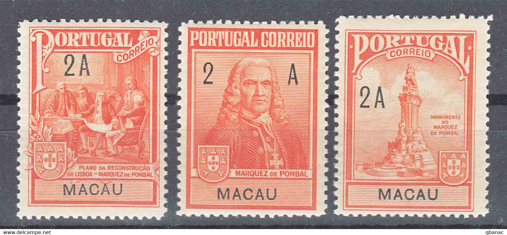 Macao Macau Portugal 1925 Postage Due Mi#4-6 Mint Never Hinged - Ungebraucht