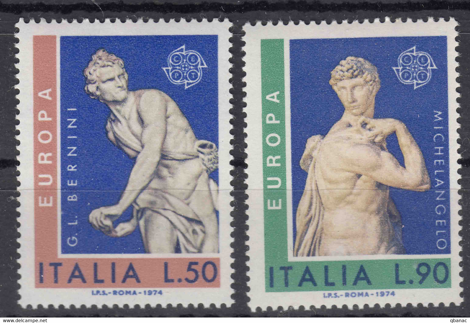 Italy Europa CEPT 1974 Yvert#1171-1172 Mint Never Hinged - 1974