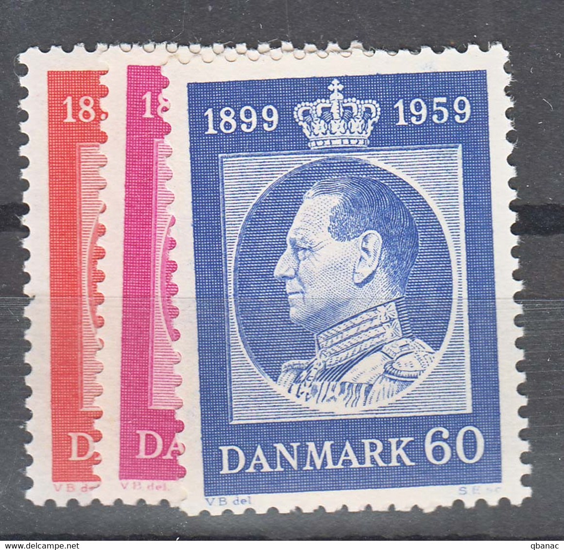 Denmark 1959 Mi#371-373 Mint Never Hinged - Unused Stamps