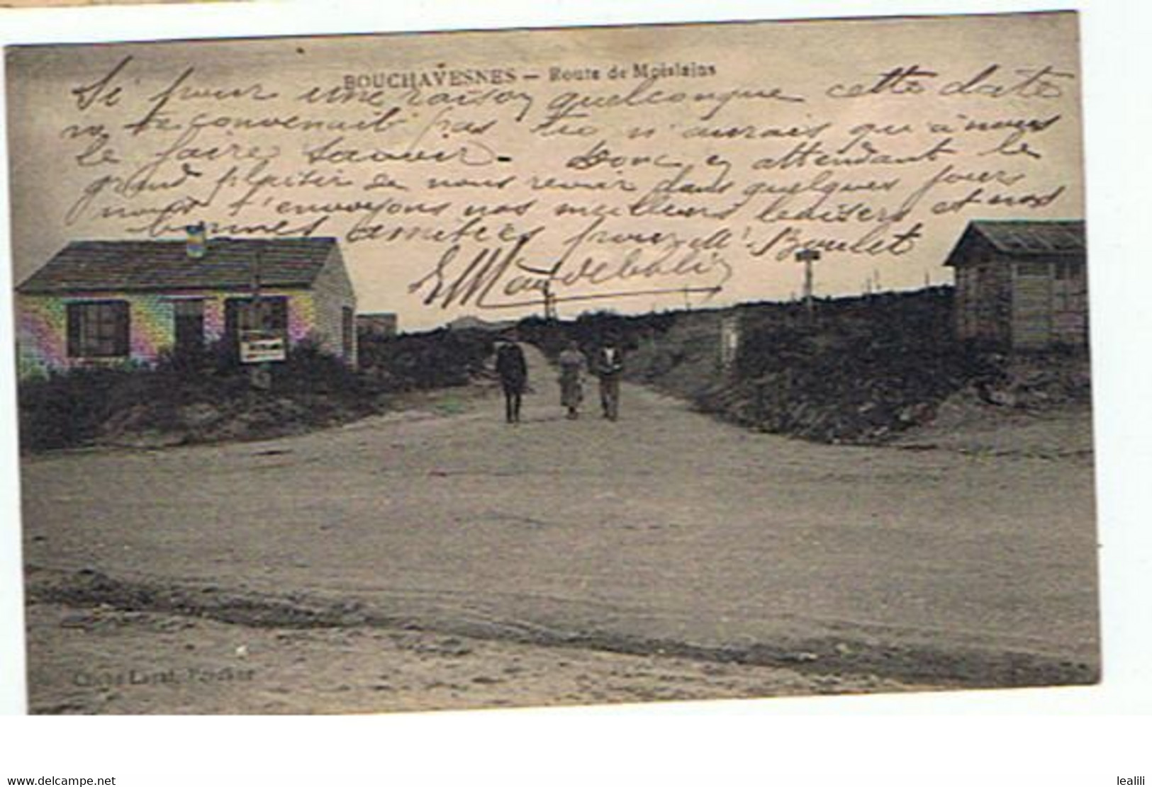 BOUCHAVESNES * ROUTE DE MOISLAINS * 1924* - Combles