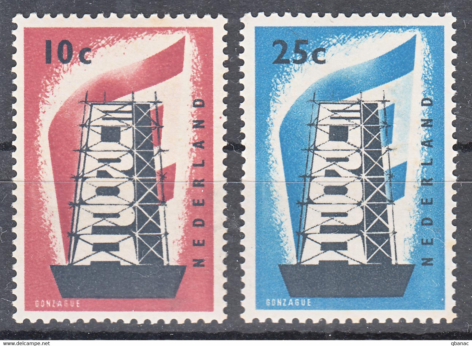 Netherlands 1956 Europa CEPT Mi#683-684 Mint Never Hinged - 1956