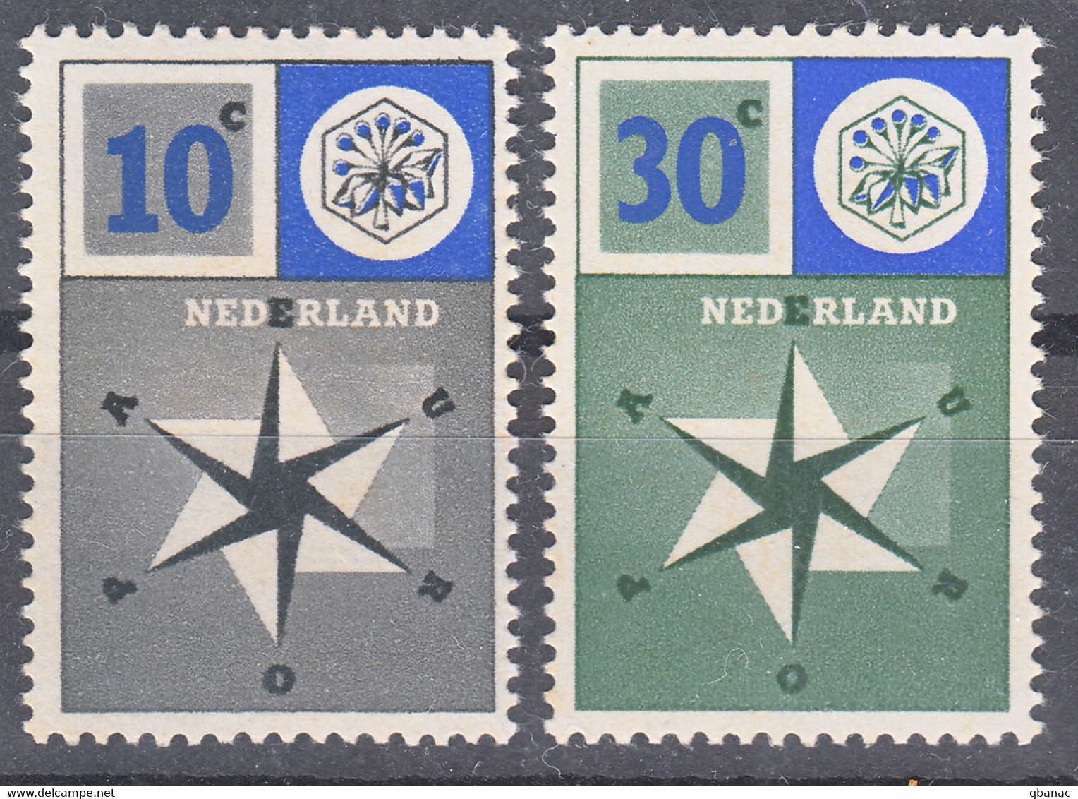 Netherlands 1957 Europa CEPT Mi#704-705 Mint Never Hinged - 1957