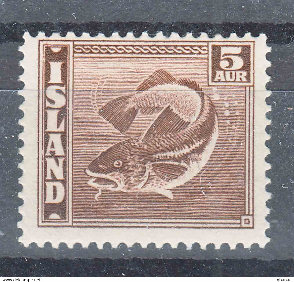 Iceland Island Ijsland 1939 Fish Mi#210 A Mint Never Hinged, Perforation 14 - Ongebruikt