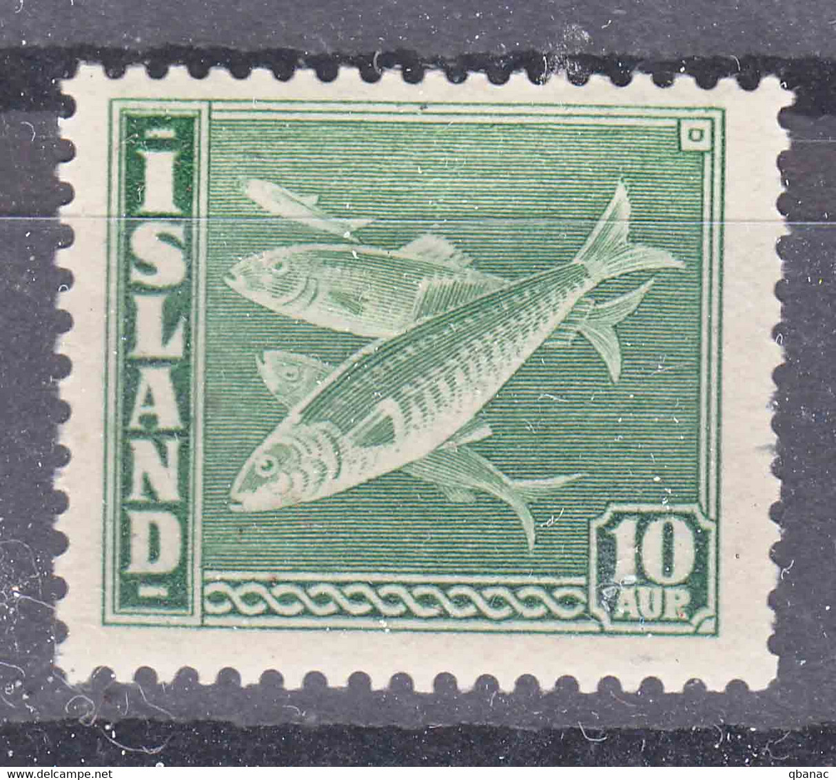 Iceland Island Ijsland 1940 Fish Mi#215 B Mint Hinged, Perforation 14 : 13 1/2 - Ongebruikt