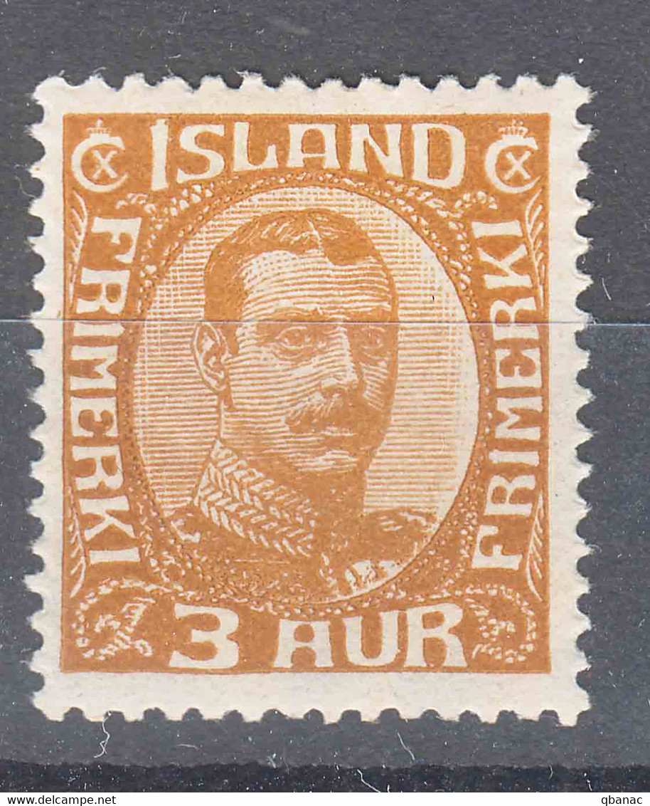 Iceland Island Ijsland 1920 Mi#84 Mint Hinged - Neufs