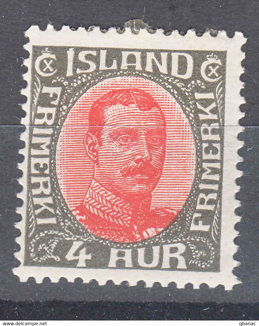 Iceland Island Ijsland 1920 Mi#85 Mint Hinged - Neufs