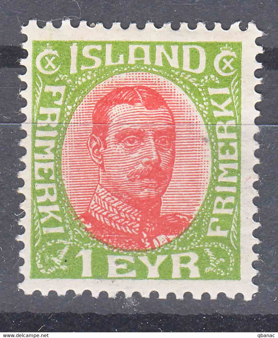 Iceland Island Ijsland 1920 Mi#83 Mint Hinged - Nuevos