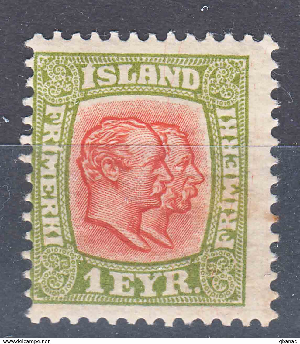 Iceland Island Ijsland 1907 Mi#48 Mint Hinged - Unused Stamps