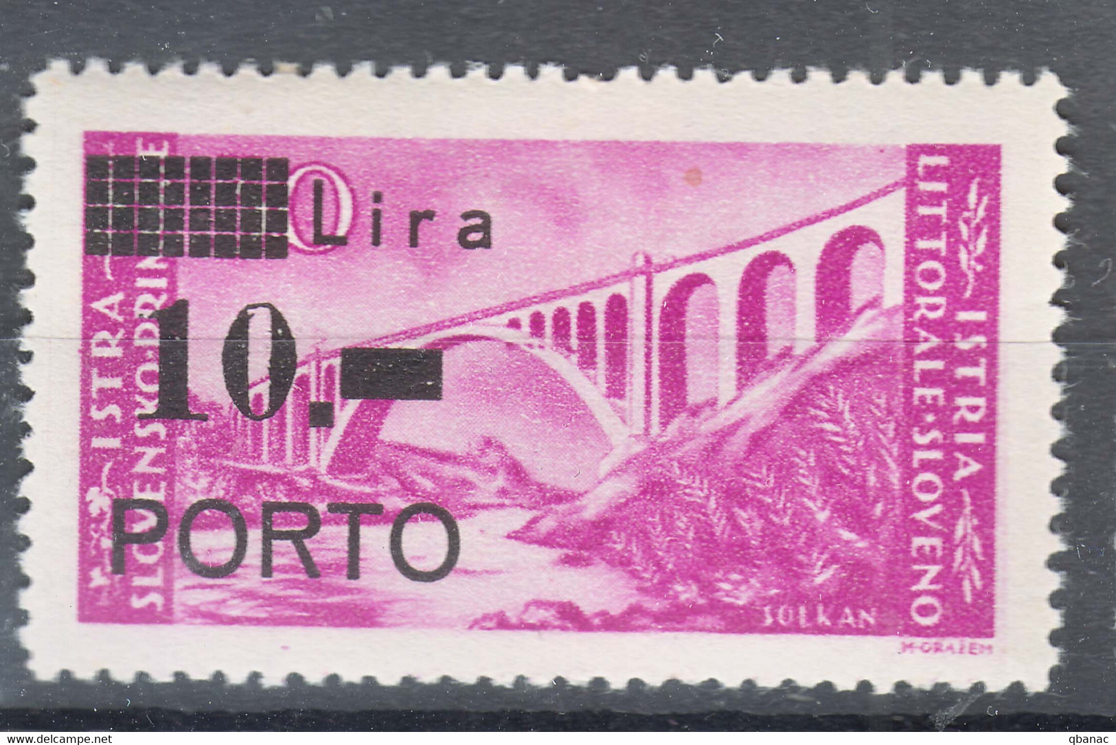 Istria Litorale Yugoslavia Occupation, Porto 1946 Sassone#11 Mint Never Hinged - Yugoslavian Occ.: Istria