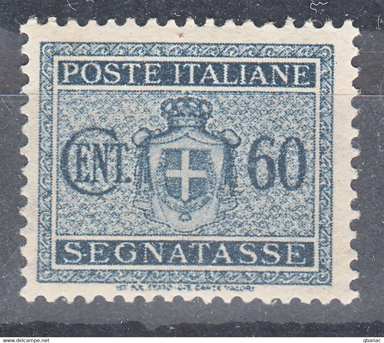 Italy Umberto II Segnatasse Porto 1945 Sassone#80 Mi#57 Mint Never Hinged - Portomarken