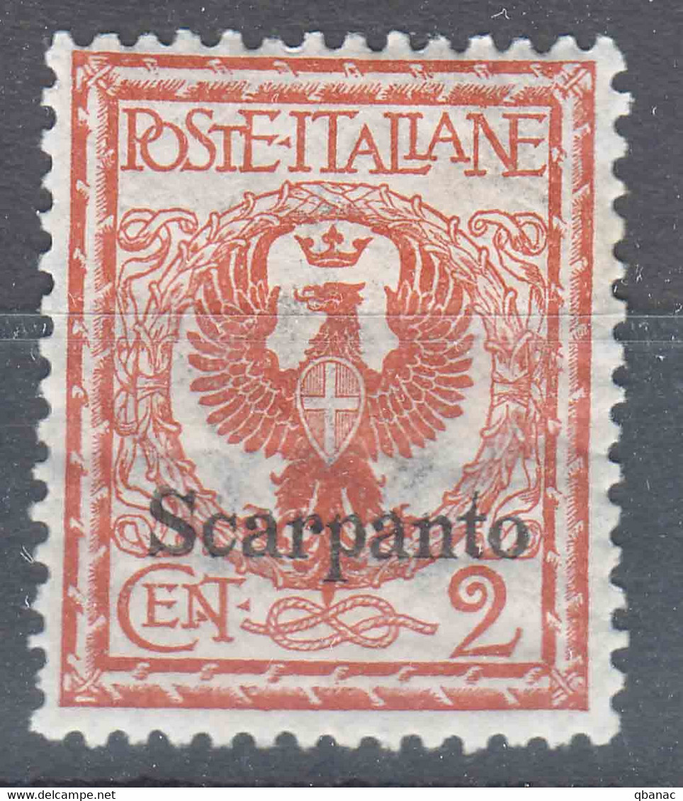 Italy Colonies Scarpanto 1912 Sassone#1 Mi#3 XI Mint Hinged - Aegean (Scarpanto)