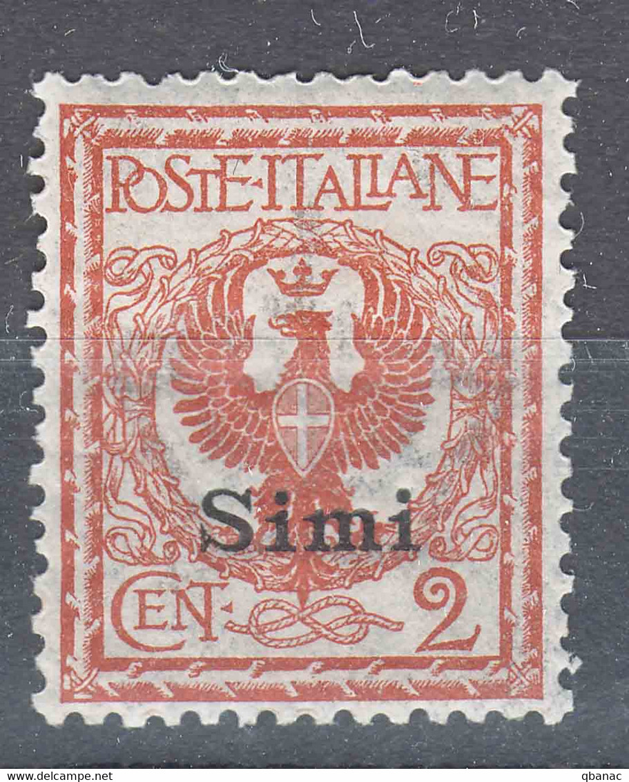 Italy Colonies Aegean Islands Simi 1912 Sassone#1 Mi#3 XII Mint Hinged - Ägäis (Simi)