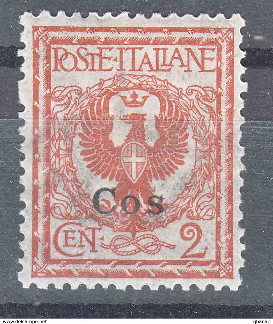 Italy Colonies Aegean Islands Cos (Coo) 1912 Sassone#1 Mi#3 III Mint Hinged - Egée (Coo)