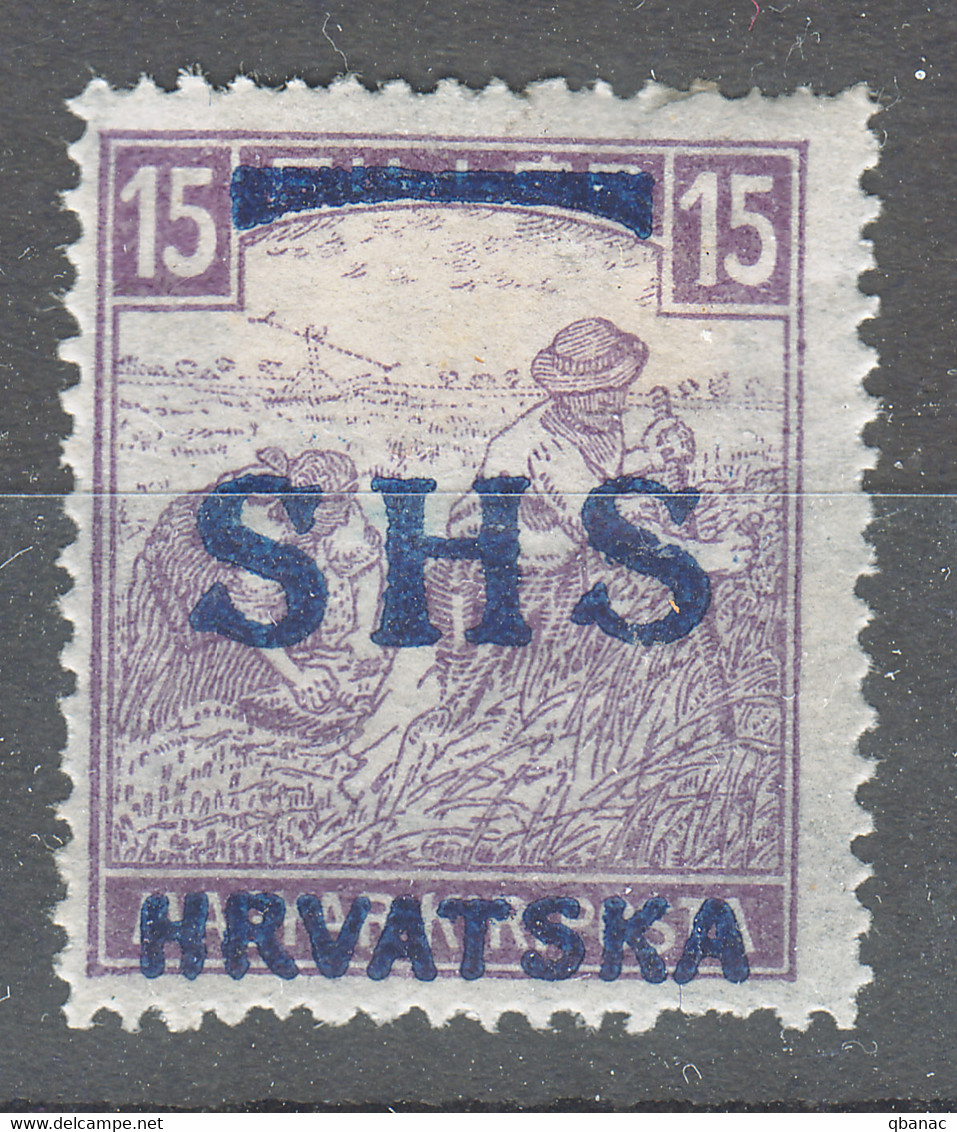 Yugoslavia Kingdom SHS, Issues For Croatia 1918 Mi#63 Mint Hinged - Nuovi