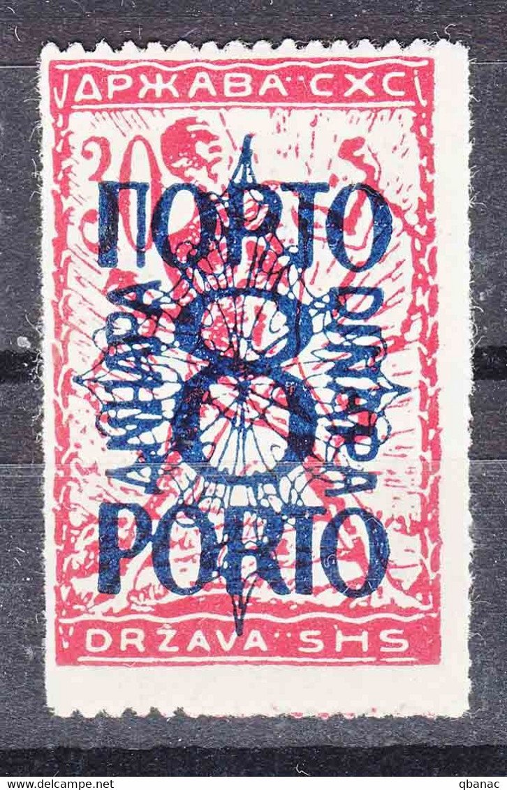 Yugoslavia Kingdom SHS Issues For Slovenia 1920 Porto Bookprint Roulleted Mi#50 II Mint Hinged, Creased - Nuevos