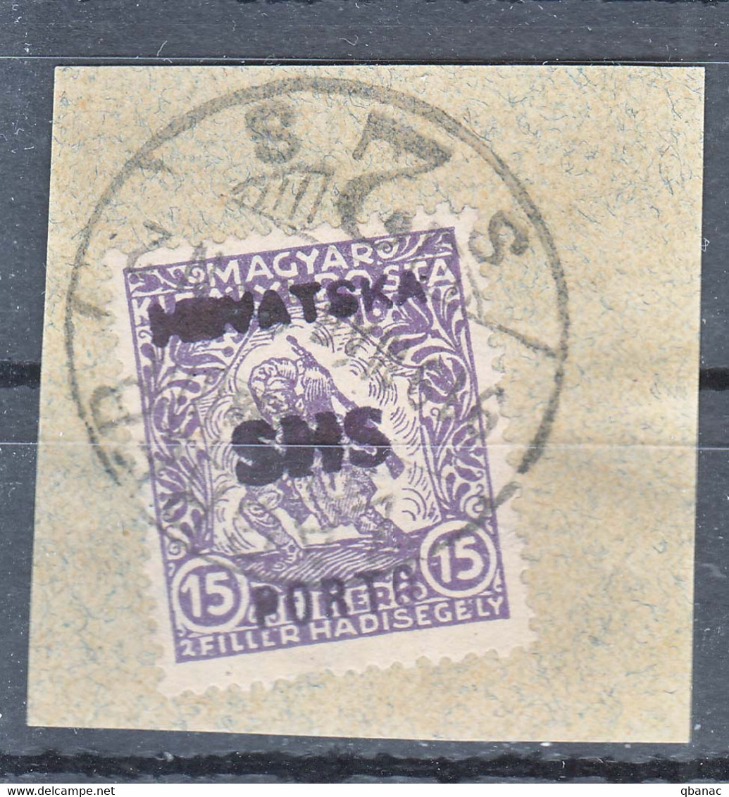 Yugoslavia Kingdom SHS, Iss. For Croatia, Zagreb Porto Provisorium, Used Only In Zagreb II Post Office, Used Cut Square - Unused Stamps