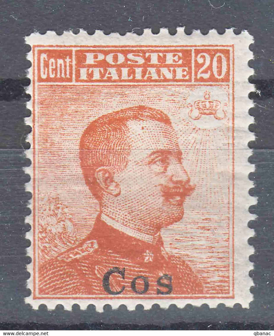 Italy Colonies Aegean Islands, Cos (Coo) 1916/17 Without Watermark Sassone#9 Mi#11 III Mint Hinged - Aegean (Coo)