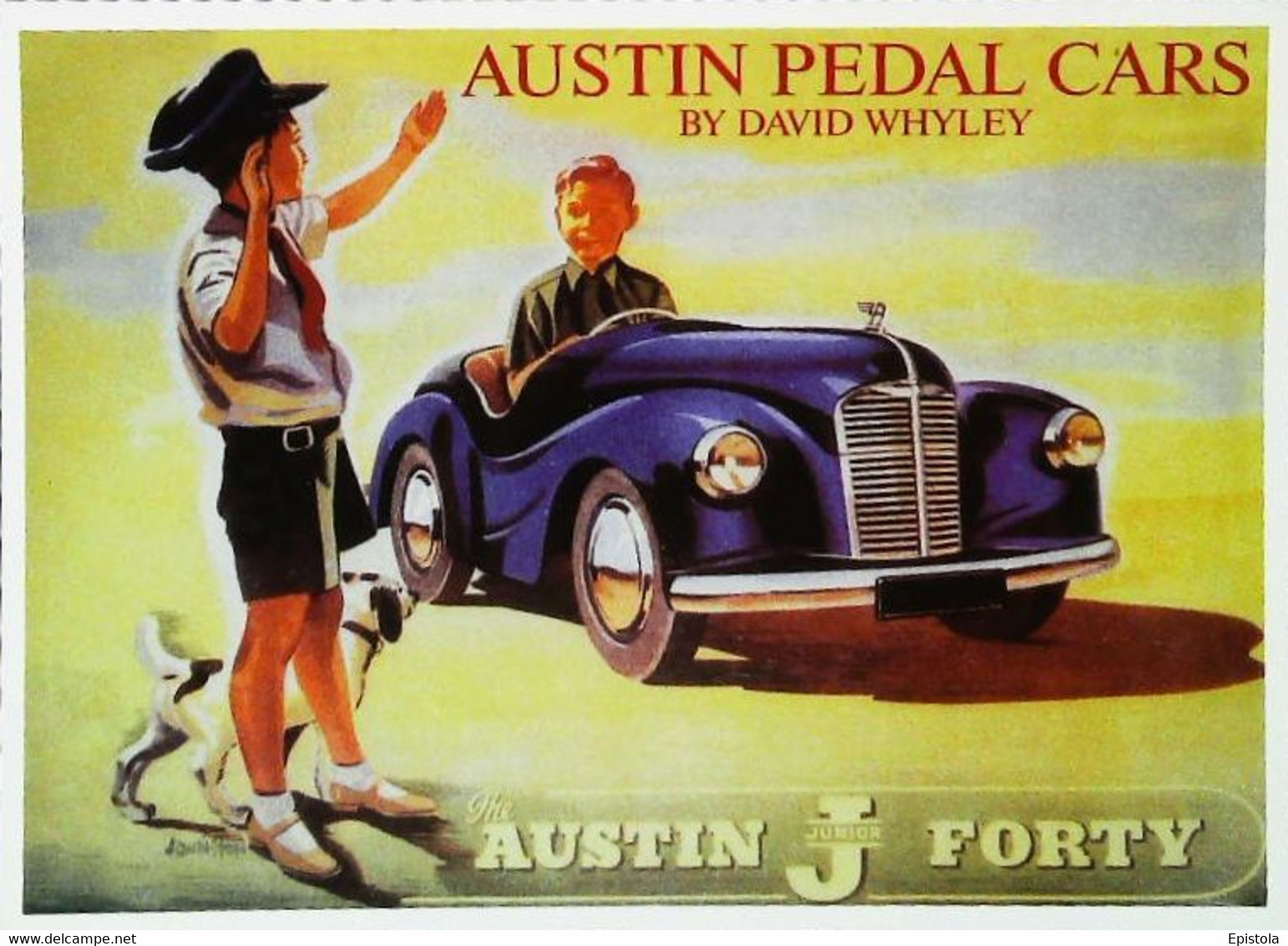 ► Carte Postale Publicité - Voiture Austin Pedal Car - Voiture à Pédales   - Reproduction - Pubblicitari
