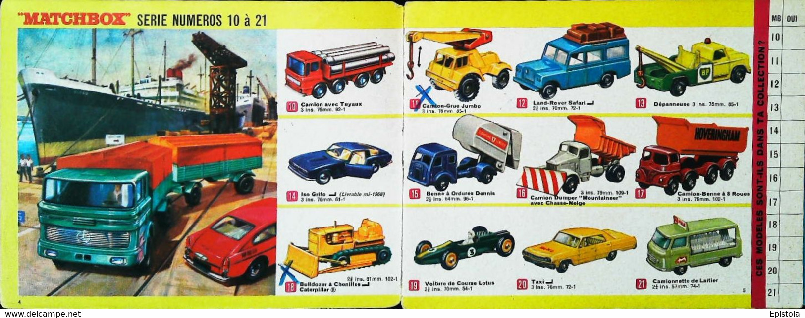 ► Catalogue 1968 MATCHBOX 38 Pages 14 X 10.5 Cm - Jouet (Modeles Reduits Automobile Taille Boite Alumettes) Die-cast Toy - Catálogos
