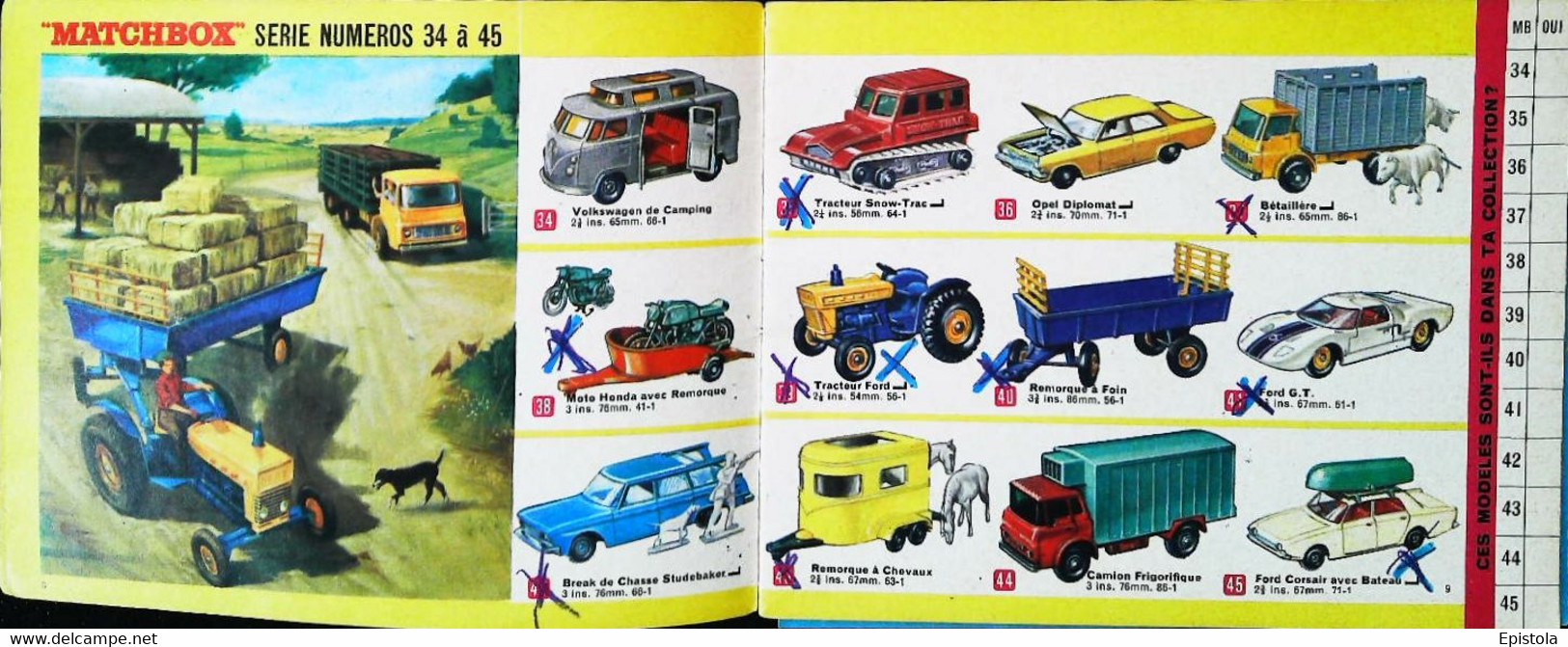 ► Catalogue 1968 MATCHBOX 38 Pages 14 X 10.5 Cm - Jouet (Modeles Reduits Automobile Taille Boite Alumettes) Die-cast Toy - Catalogues