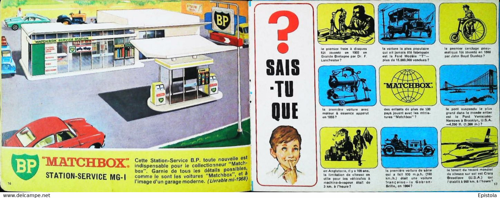 ► Catalogue 1968 MATCHBOX 38 Pages 14 x 10.5 cm - Jouet (Modeles Reduits automobile taille boite alumettes) Die-cast toy