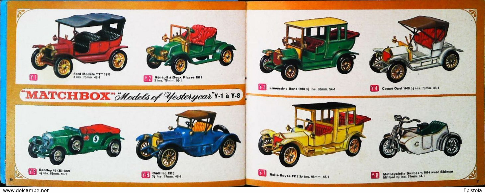 ► Catalogue 1968 MATCHBOX 38 Pages 14 x 10.5 cm - Jouet (Modeles Reduits automobile taille boite alumettes) Die-cast toy