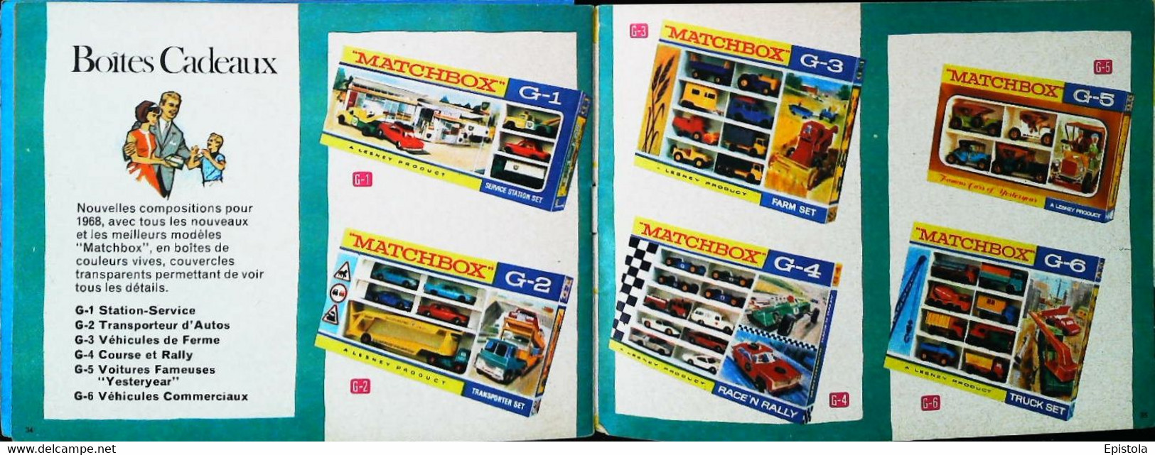 ► Catalogue 1968 MATCHBOX 38 Pages 14 x 10.5 cm - Jouet (Modeles Reduits automobile taille boite alumettes) Die-cast toy