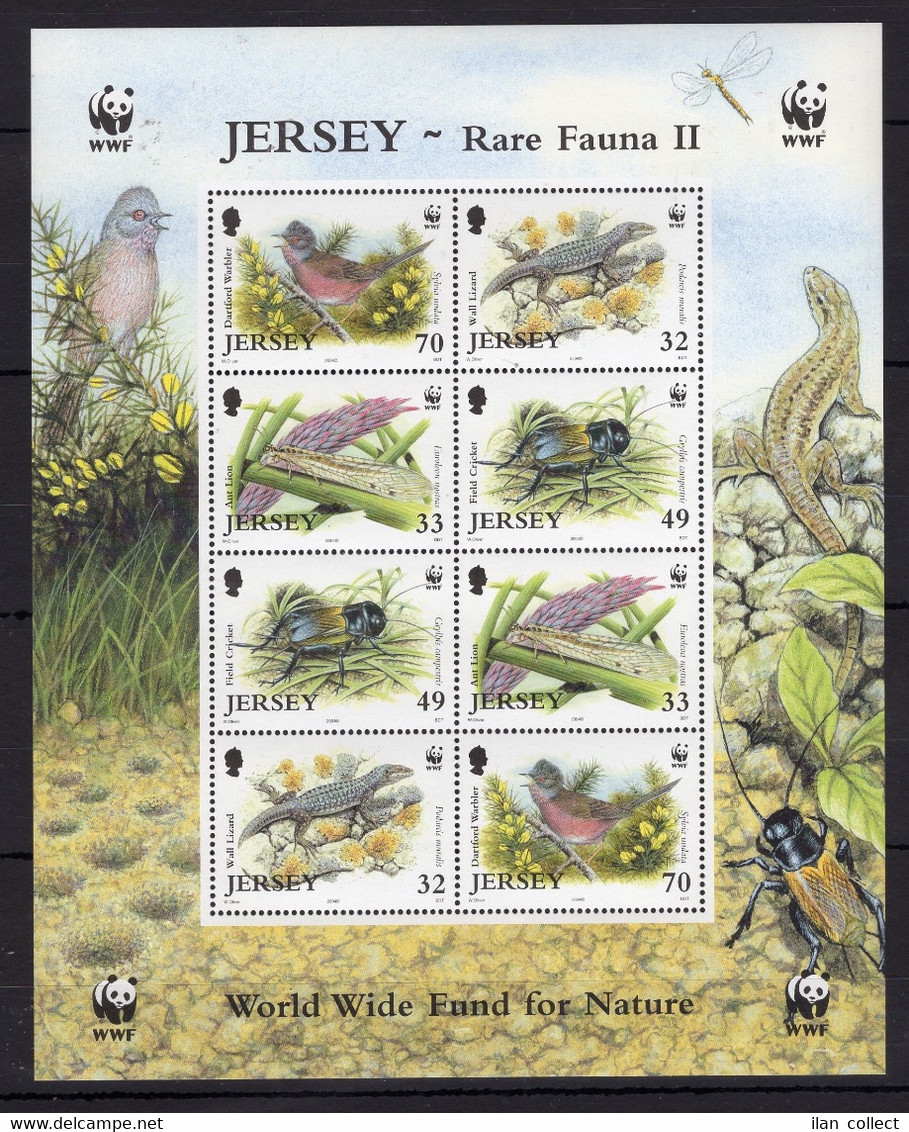 Jersey - Birds / WWF / Insects On Stamps - Perf. -  MNH** Del.11 - Other & Unclassified