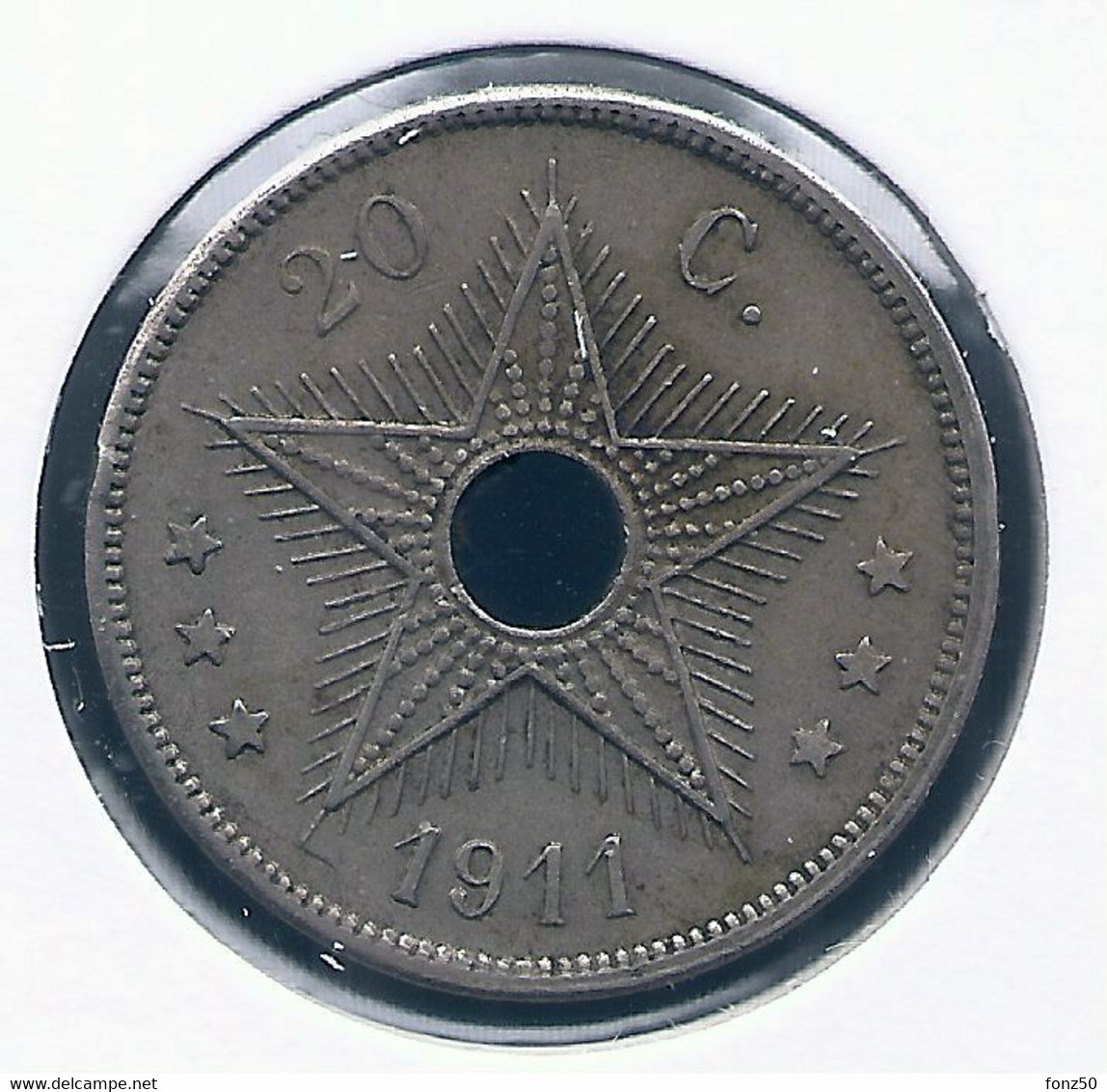 CONGO - ALBERT II * 20 Cent 1911 * Nr 10121 - 1910-1934: Albert I