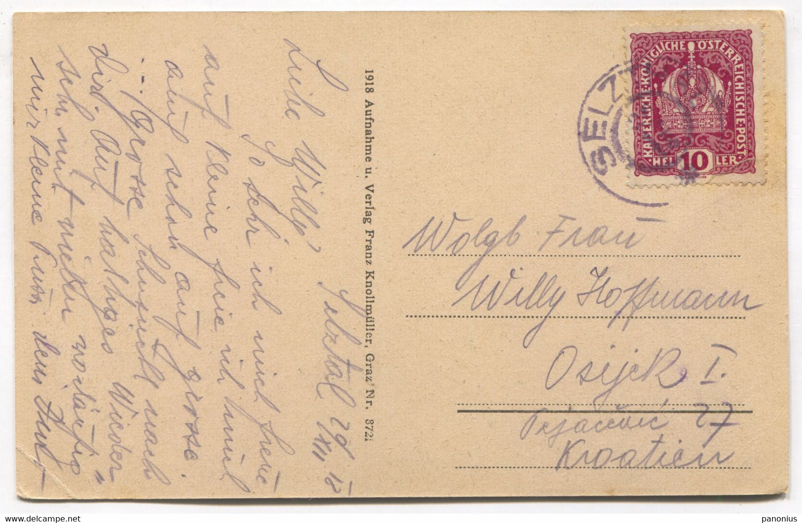 SELZTAL - AUSTRIA, Year 1918. - Selzthal