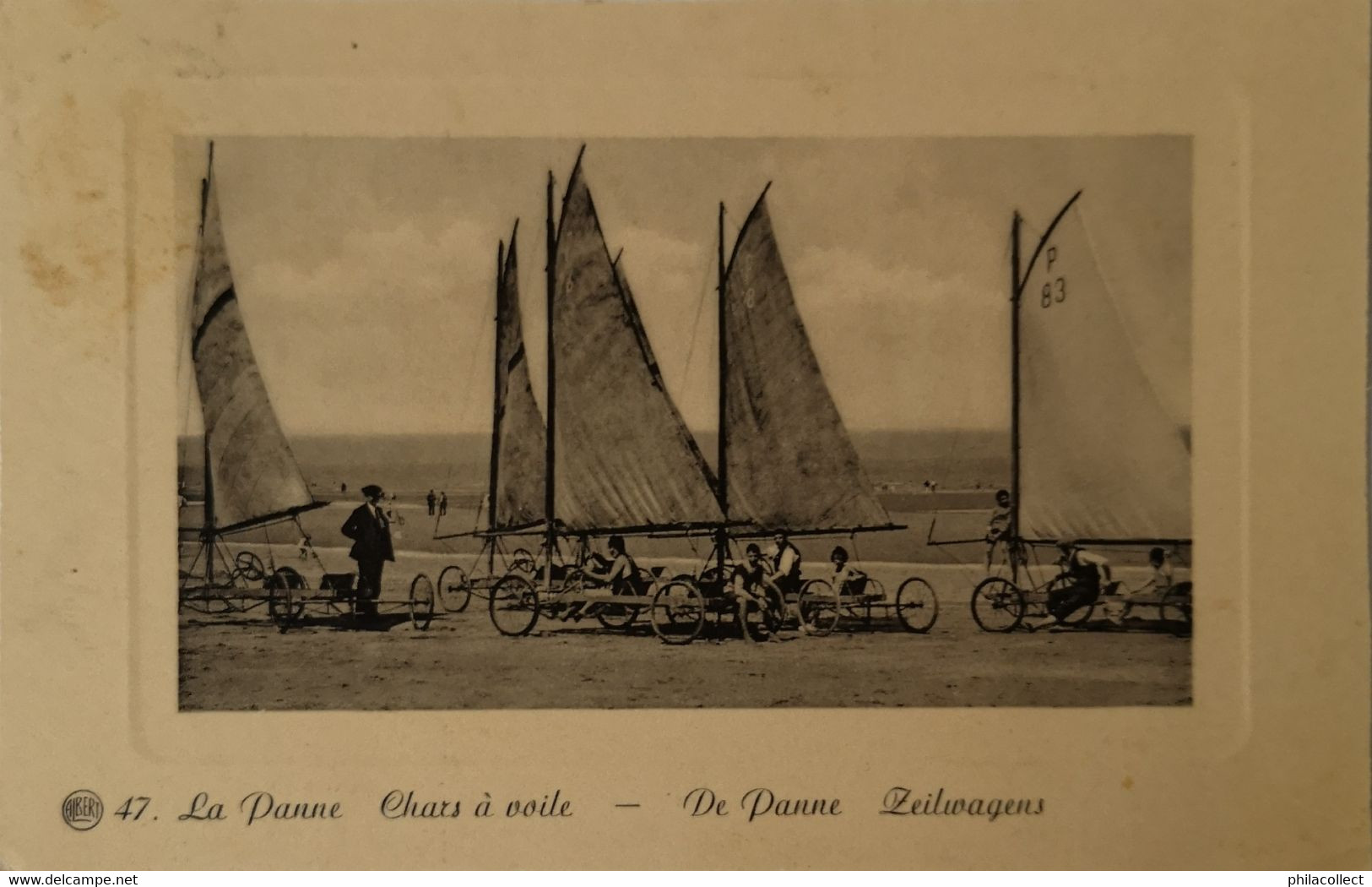 De - La Panne / Groupe  Chars A Voile - Zeilwagens 19?? Nels - De Panne