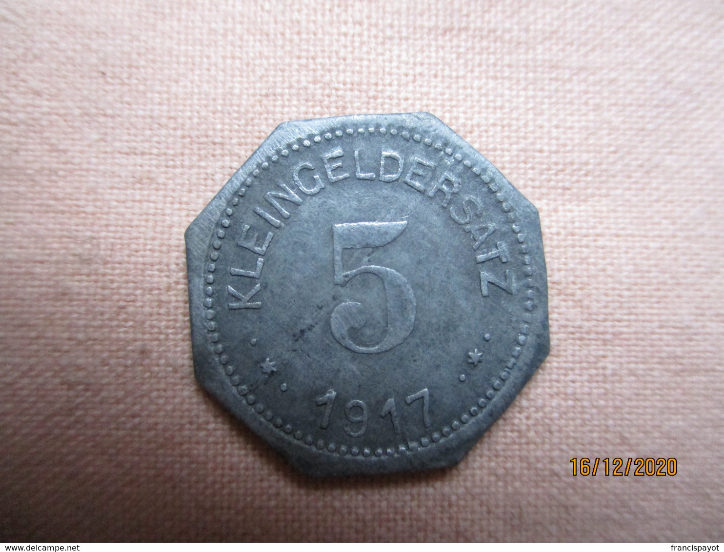 Germany: 5 Pfennig - Notgeld, Mansfeldsche Gewerkschaft Eisleben 1917 - Monétaires/De Nécessité
