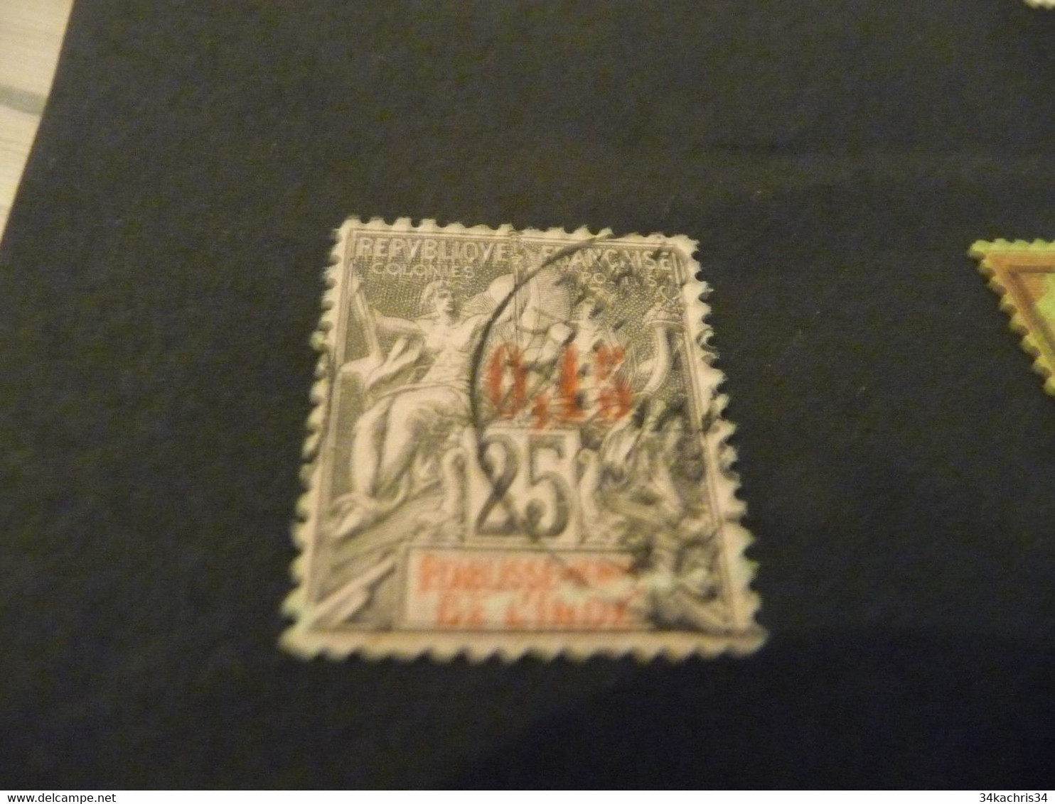 TP Colonies Françaises  Inde Oblitéré  N°22 - Used Stamps