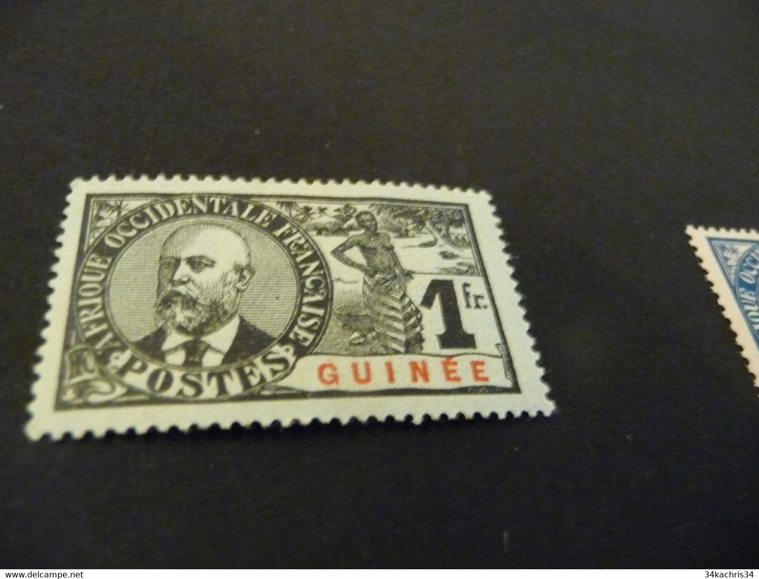 TP Colonies Françaises Guinée  Charnière N°47 - Unused Stamps