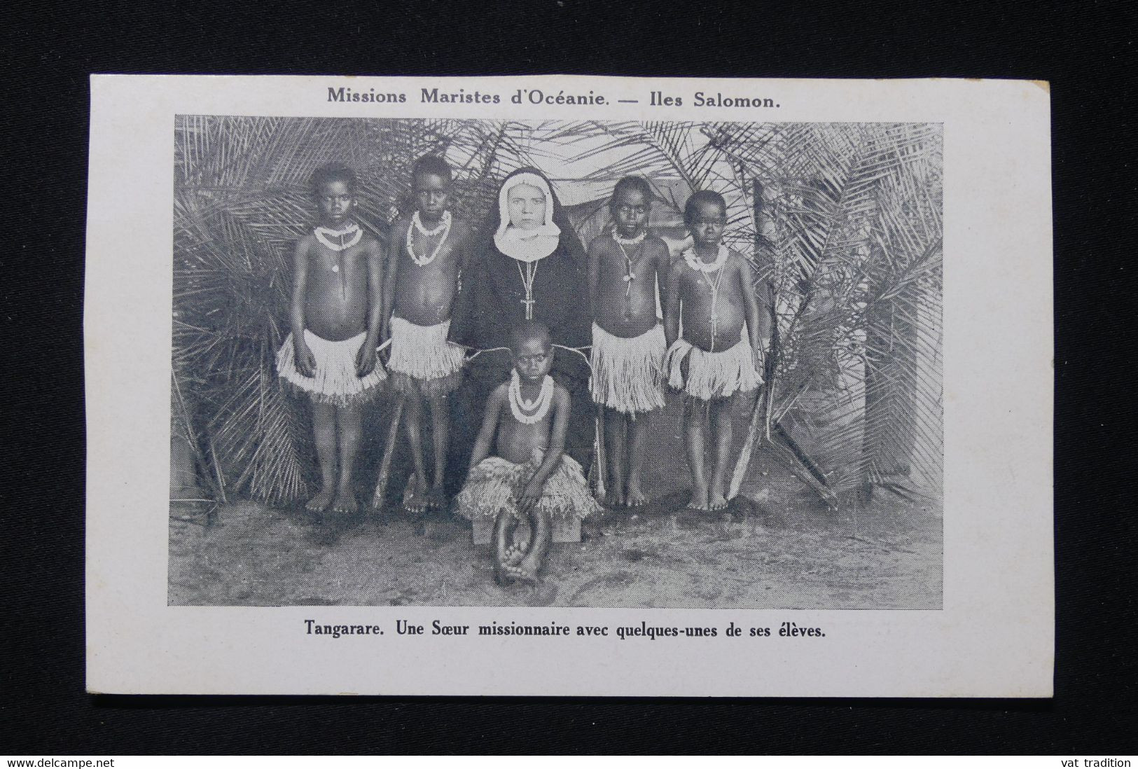 SALOMON - Carte Postale - Tangarare - Une Sœur Missionnaire Avec Quelques Unes De Ses élèves - L 82262 - Isole Salomon