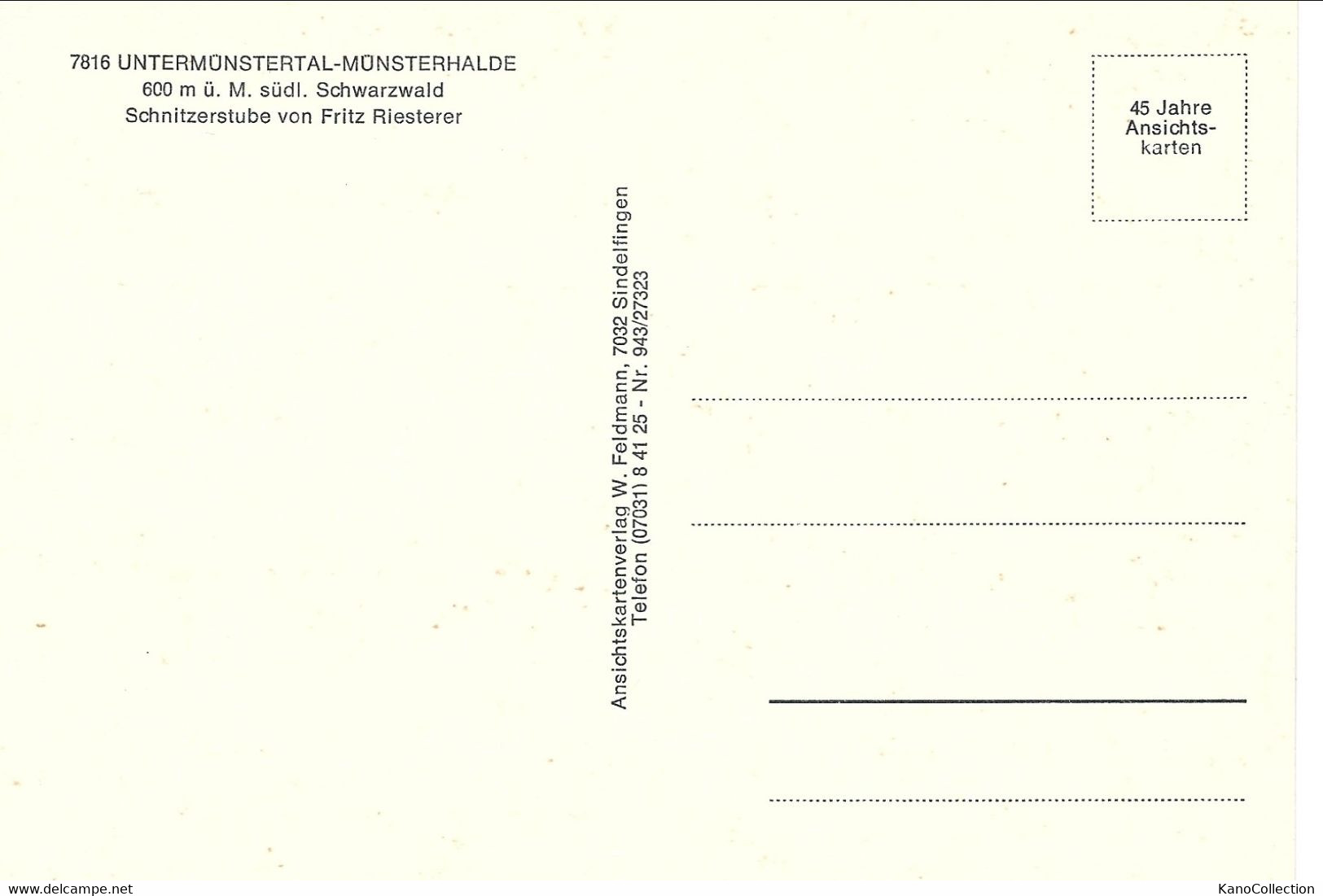 Untermünstertal – Münsterhalde, Schwarzwald Schnitzerstube - Münstertal