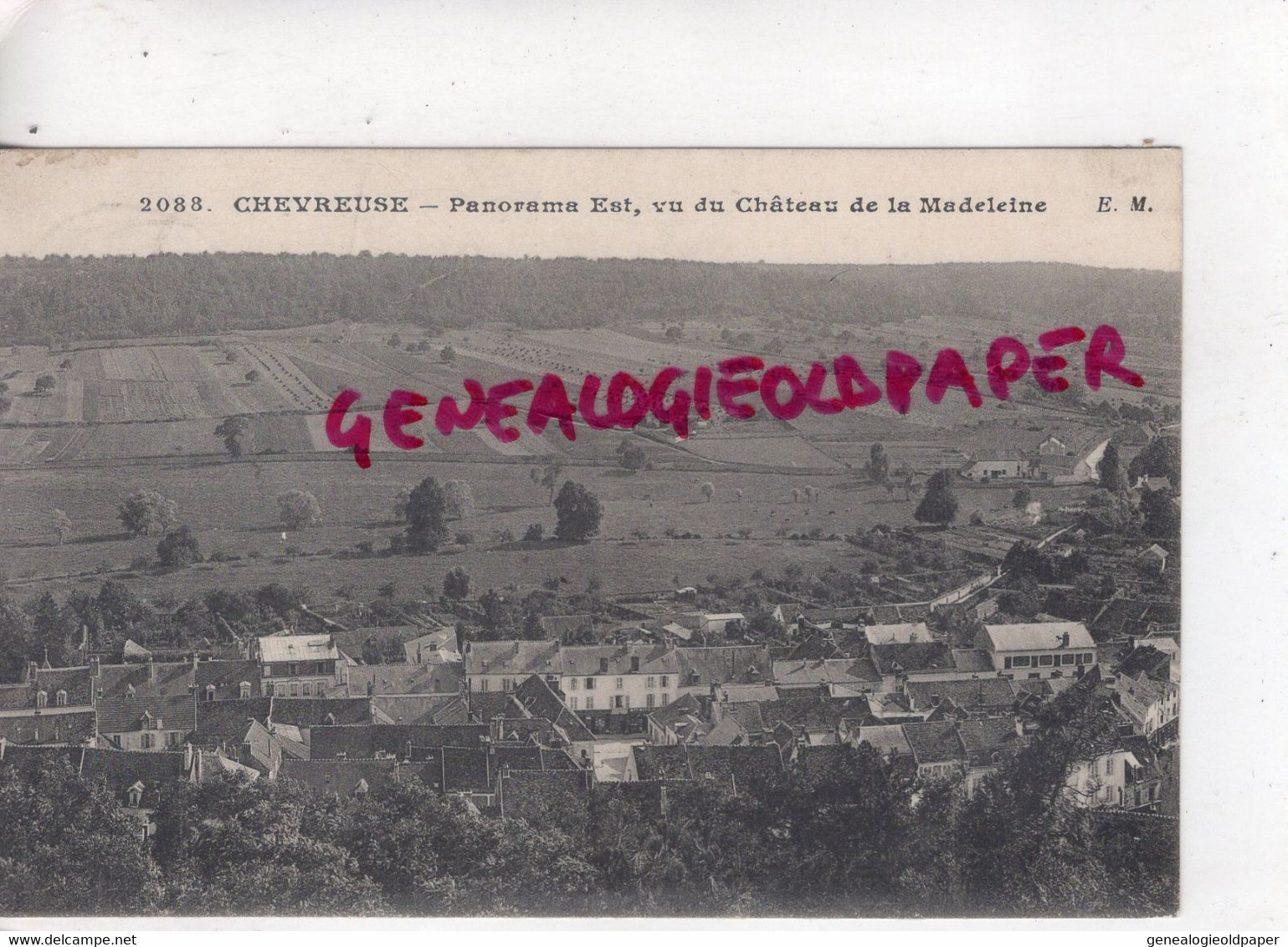 78 - CHEVREUSE - PANORAMA EST VUE DU CHATEAU DE LA MADELEINE - Chevreuse