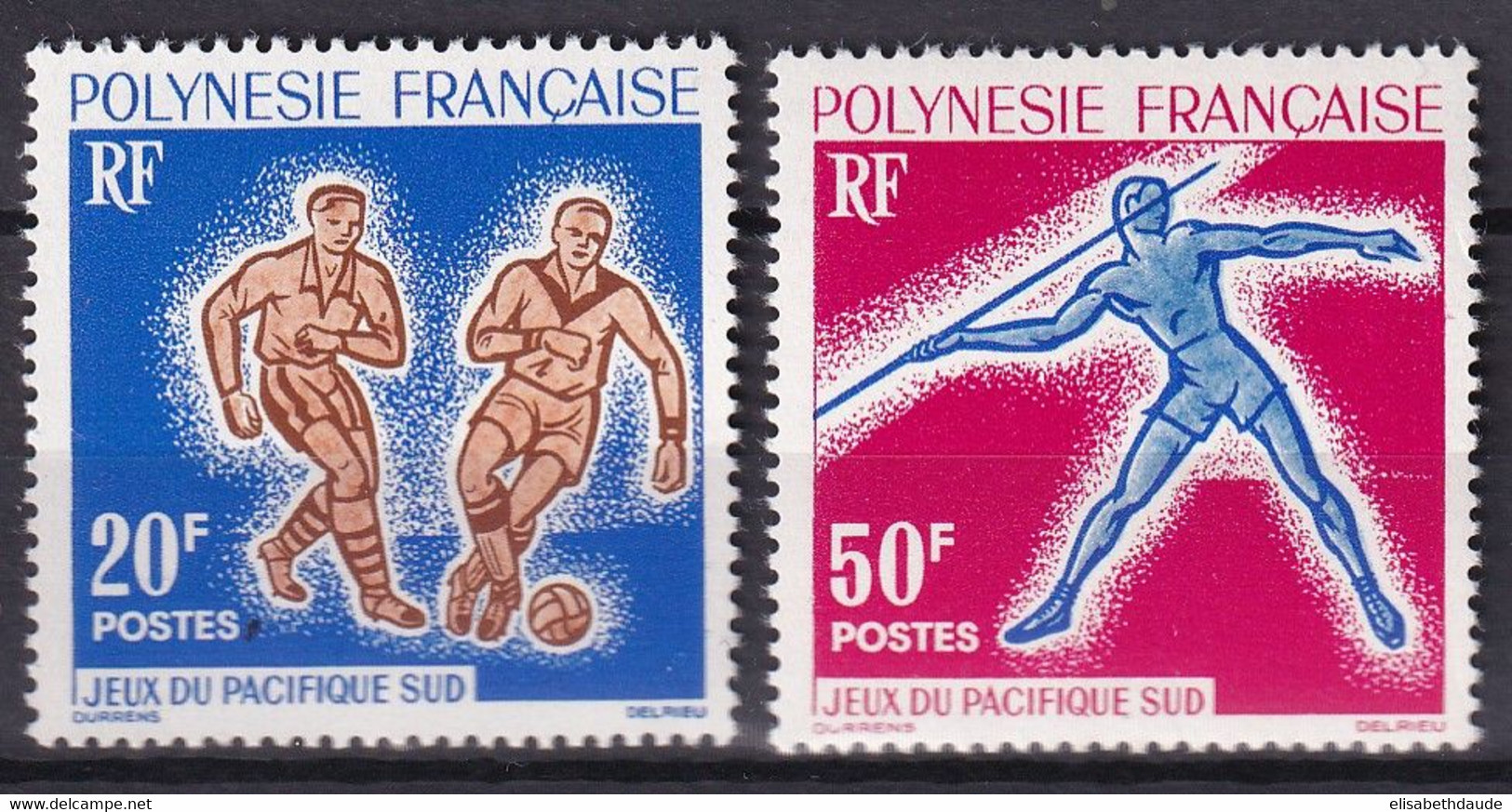 POLYNESIE - YVERT N°22/23 ** MNH - COTE = 29 EUR. - SPORTS - Neufs