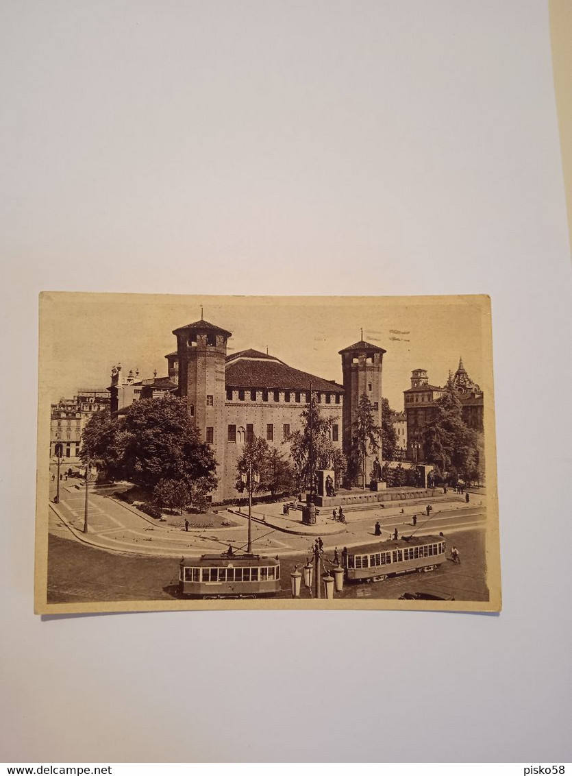 ITALIA-PIEMONTE-TORINO-PALAZZO MADAMA E MONUMENTO A SAR-FG-1942 - Palazzo Madama
