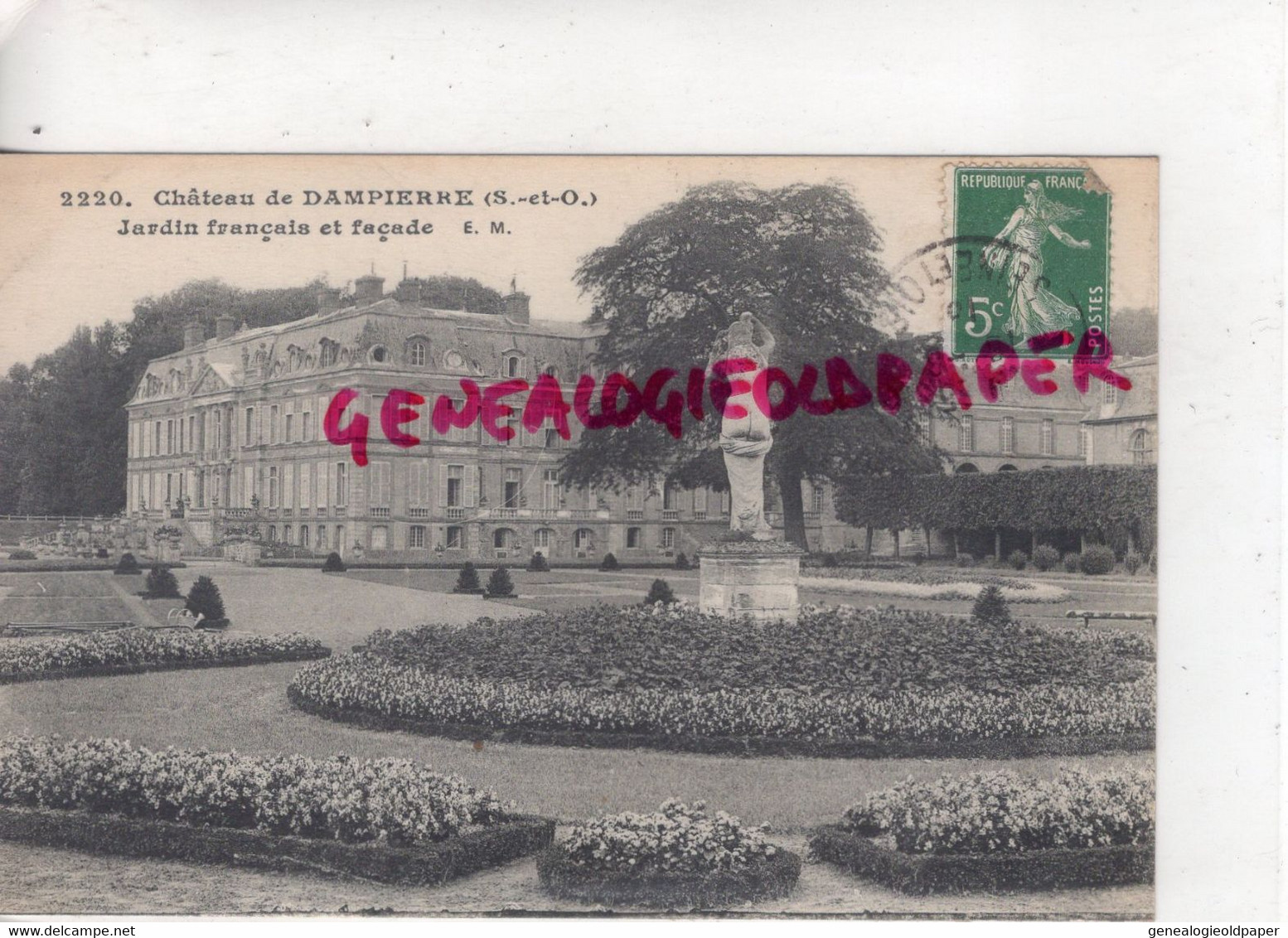 78 - DAMPIERRE - CHATEAU  JARDIN FRANCAIS ET FACADE - Dampierre En Yvelines