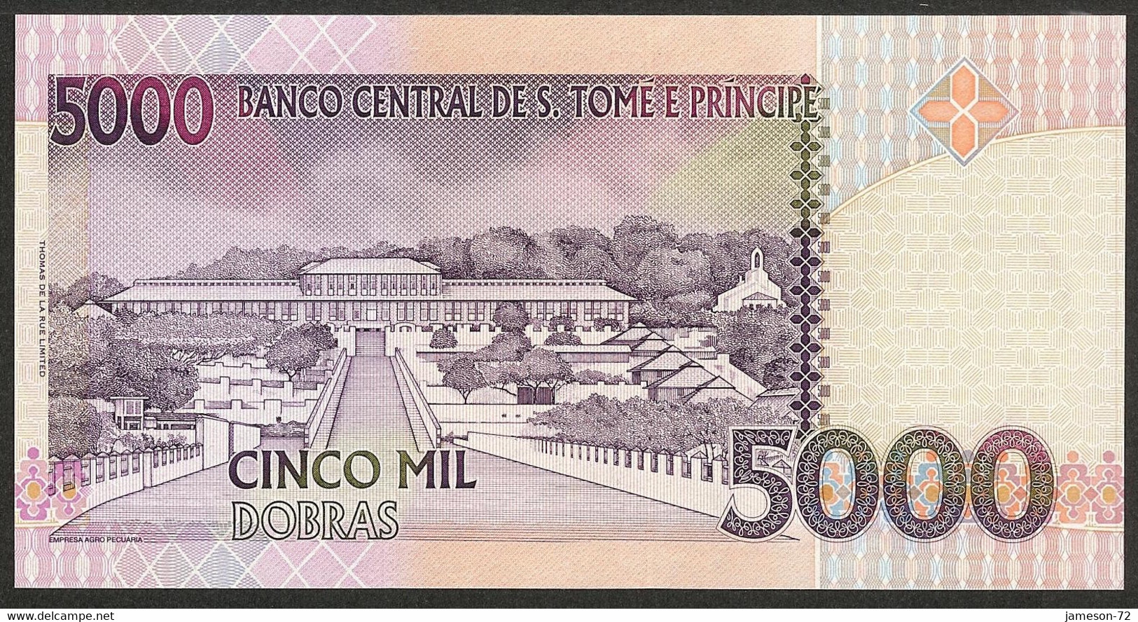 SAINT THOMAS & PRINCE ISLAND - 5000 Dobras 2004 P# 65b UNC - Edelweiss Coins - São Tomé U. Príncipe