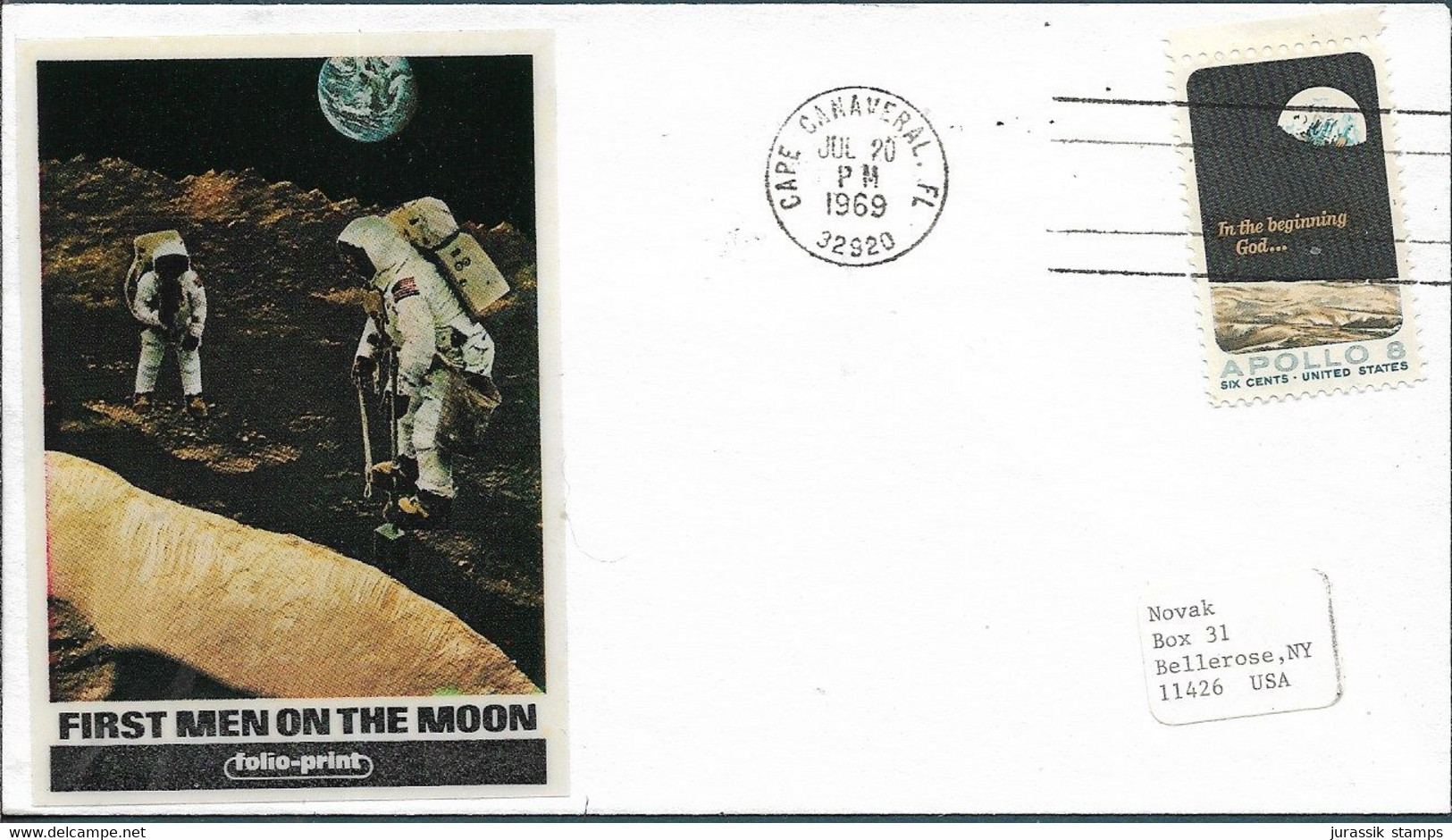 UNITED STATES  - VERY NICE 1969 FDC - APOLLO 8 - 1ST MAN ON THE MOON  - 1757 - North  America