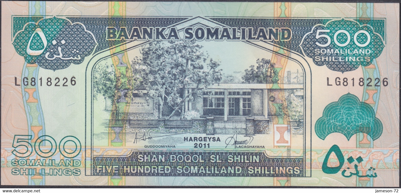 SOMALILAND - 500 Shillings 2011 P# 6b Africa Banknote - Edelweiss Coins - Somalia