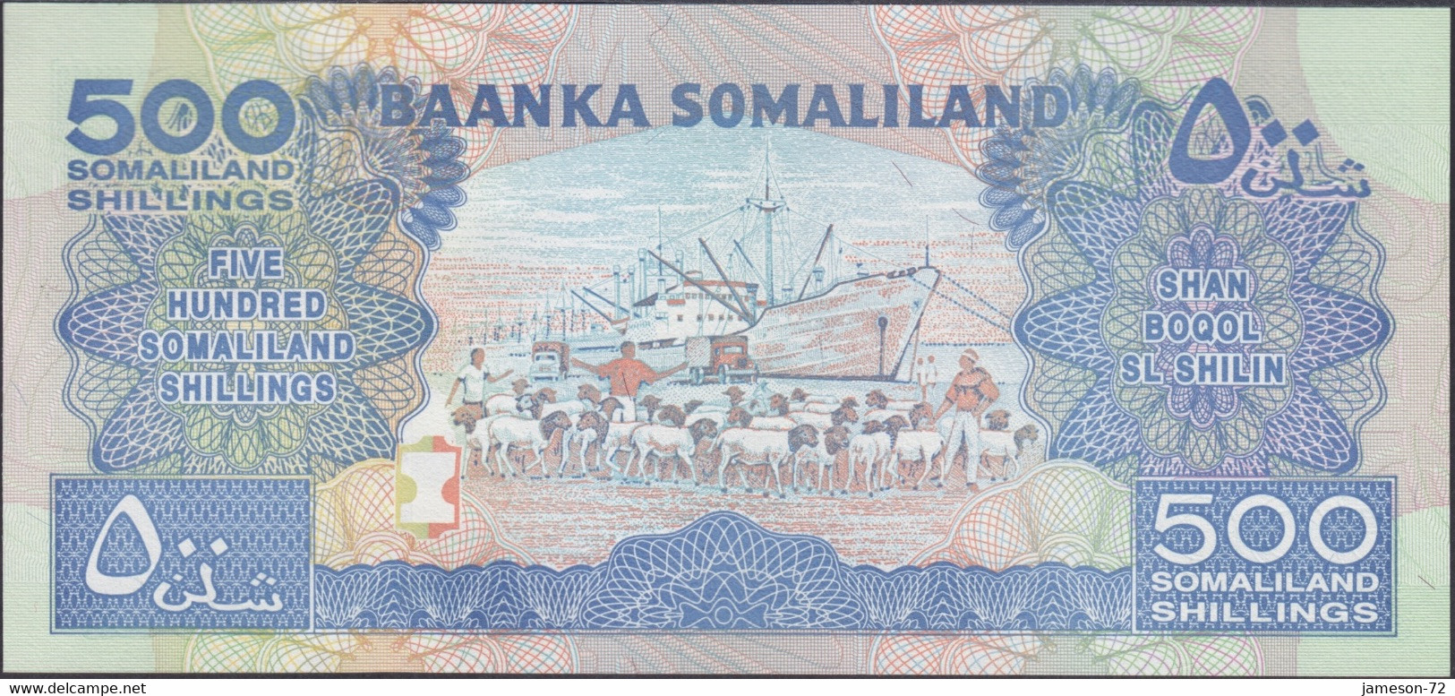 SOMALILAND - 500 Shillings 2011 P# 6b Africa Banknote - Edelweiss Coins - Somalie