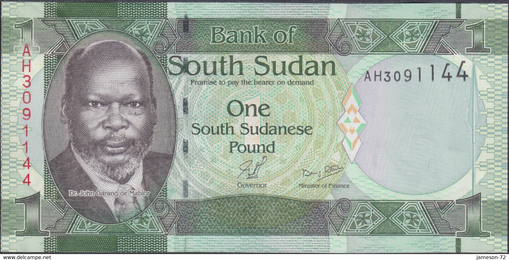 SOUTH SUDAN - 1 Pound ND (2011) KM# 4 Africa Banknote - Edelweiss Coins - Südsudan