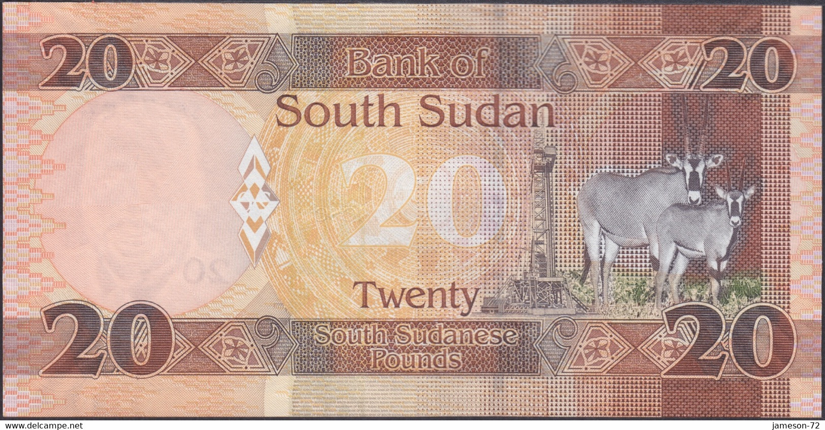 SOUTH SUDAN - 20 Pounds 2017 Africa Banknote - Edelweiss Coins - South Sudan