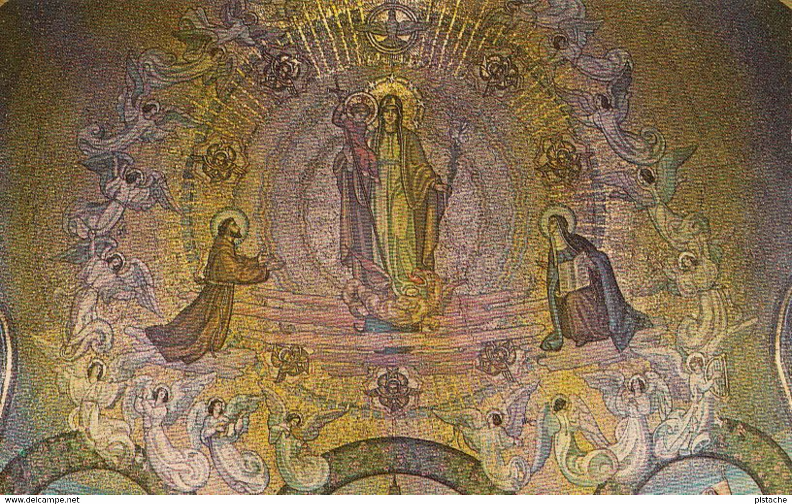 New York - Upper Church Great Mosaic - St. Francis Assisi - Catholic Religion - Unused - 2 Scans - Églises