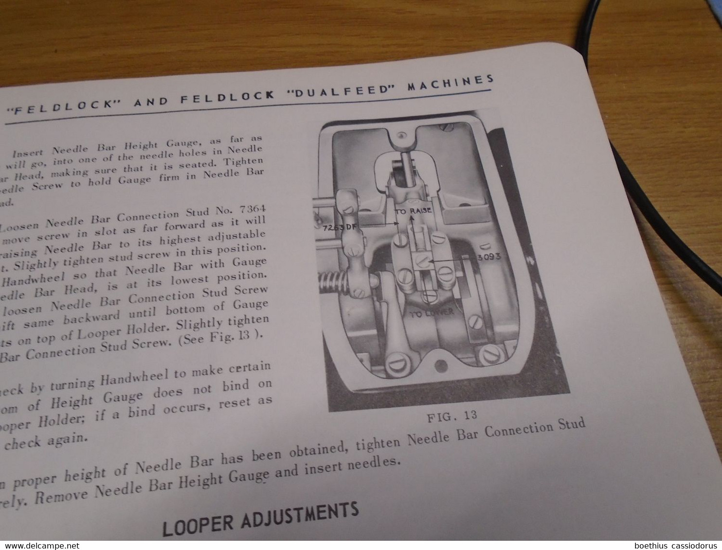 INSTRUCTION BOOK AND PARTS LIST " FELDBLOCK " and " DUALFEED "  WILLCOX & GIBBS  NEW YORK 1955