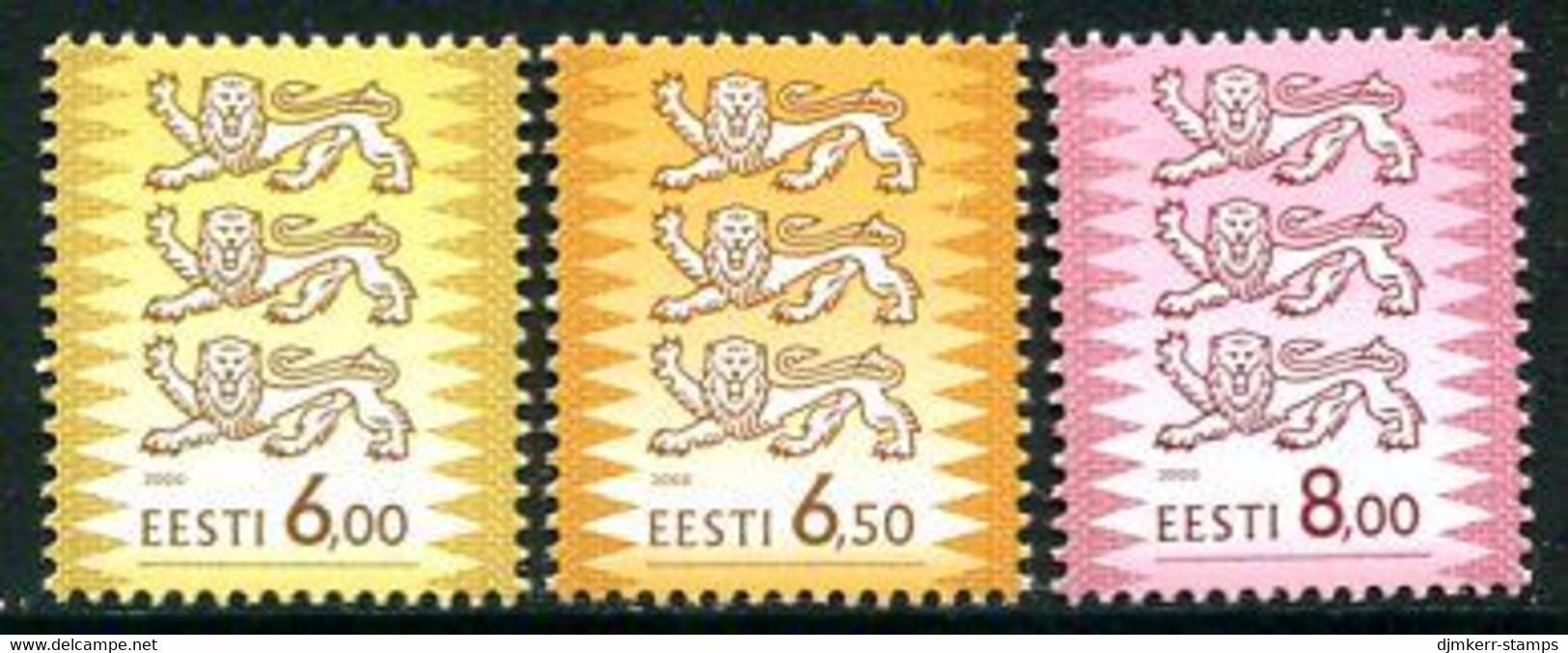 ESTONIA 2000 Arms Definitive 6.00, 6.50,  8.00 Kr.  MNH / **.  Michel 381-83 - Estland