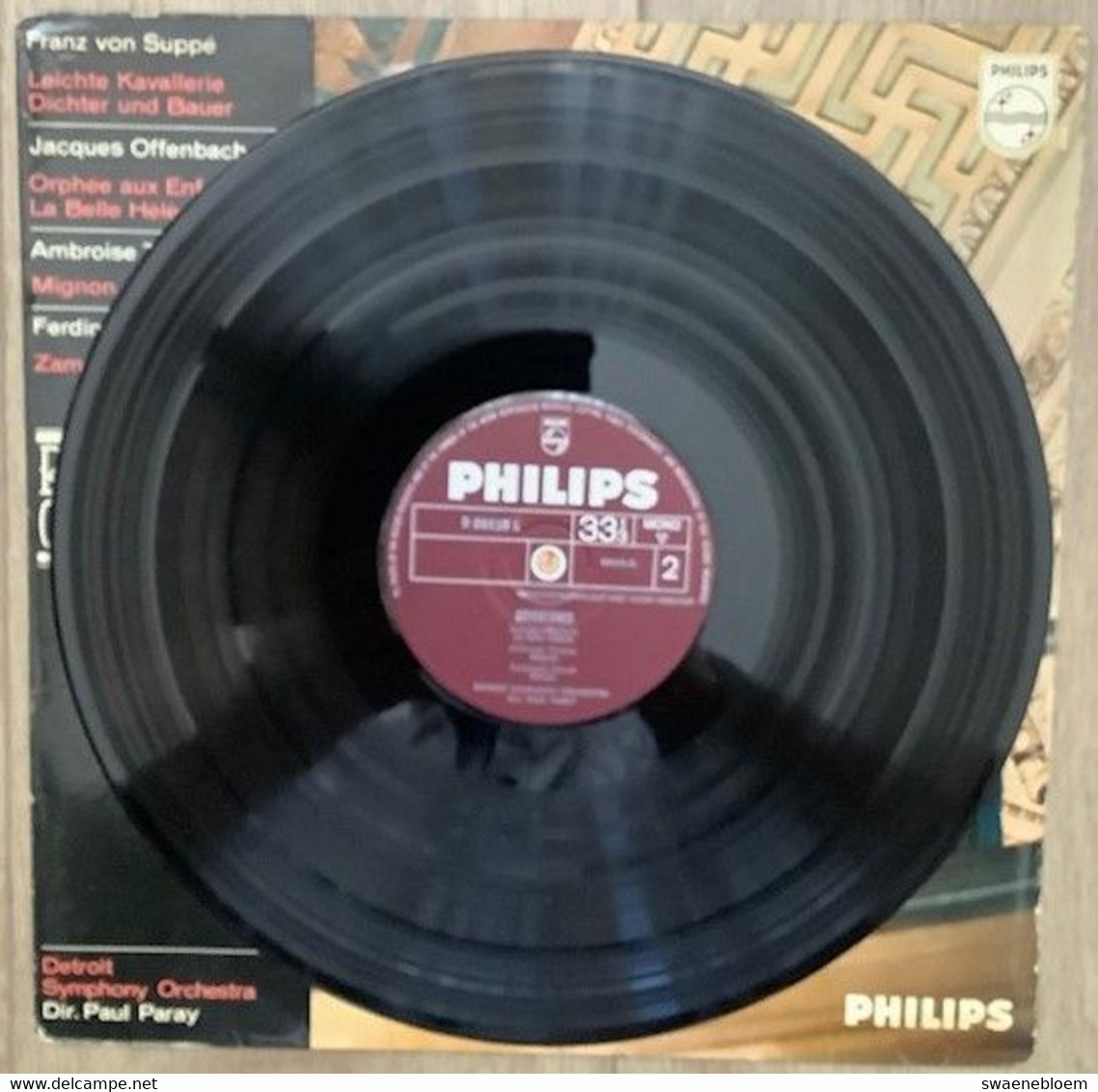 LP.- BEROEMDE OUVERTURES. Detroit Symphony Orchestra. Dir. Paul Paray. - Collectors